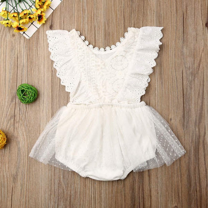 Baby Girl Lace Romper Bodysuit Outfits for Birthday,Photoshoot,Photography,Cake Smash,Gift