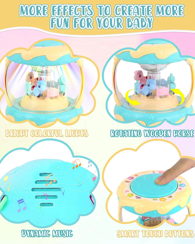 Toddler Toy for 1 Year Old - Rotating Light up Musical Toy - Learning Toys for Baby 6 to 12 Months - Birthday Gifts for Kids 1 2 Years Old Boys Girls