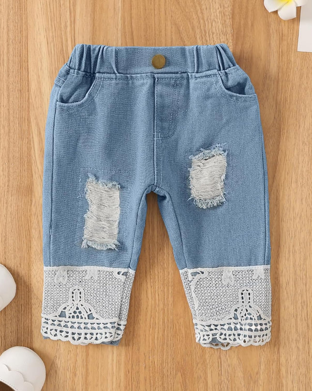 Baby Girl Clothes Outfits Toddler Infant Baby Romper Top+Jeans Clothing Set