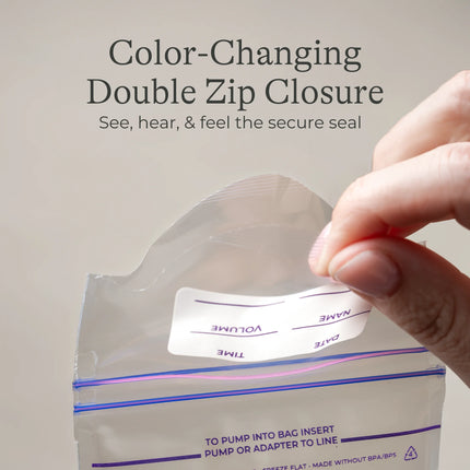 Breastmilk Storage Bags, 100 Count, Fast Freeze & Thaw, 6 Oz