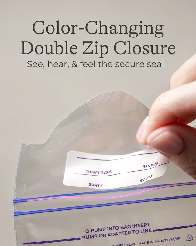 Breastmilk Storage Bags, 100 Count, Fast Freeze & Thaw, 6 Oz