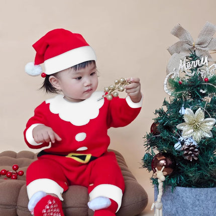 Baby Boys and Baby Girls Christmas Santa Claus Costumes Size 0-24 Months