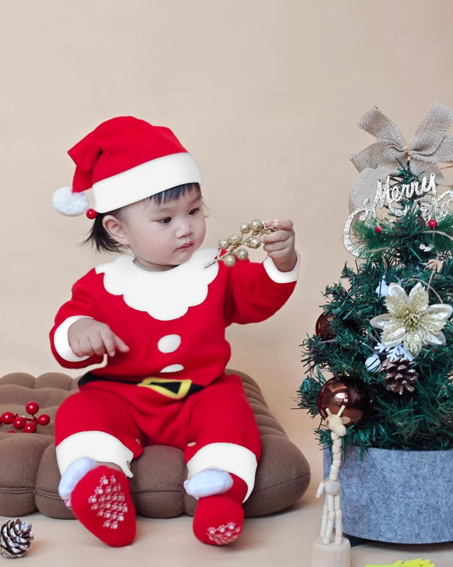 Baby Boys and Baby Girls Christmas Santa Claus Costumes Size 0-24 Months