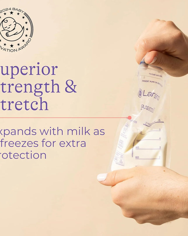 (3 Pack)  Breastmilk Storage Bags, Fast Freeze and Thaw, 25 Count, Baby Essentials, 6Oz