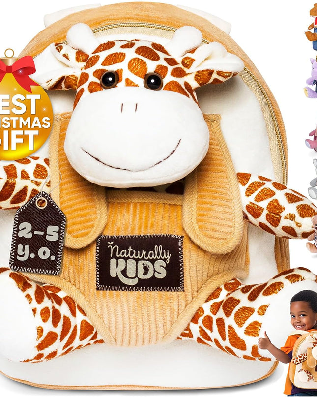 Giraffe Backpack, Giraffe Toys for Kids 3-5, Toddler Stuffed Animal Gifts for 2 3 4 5 Year Old Girl Boy