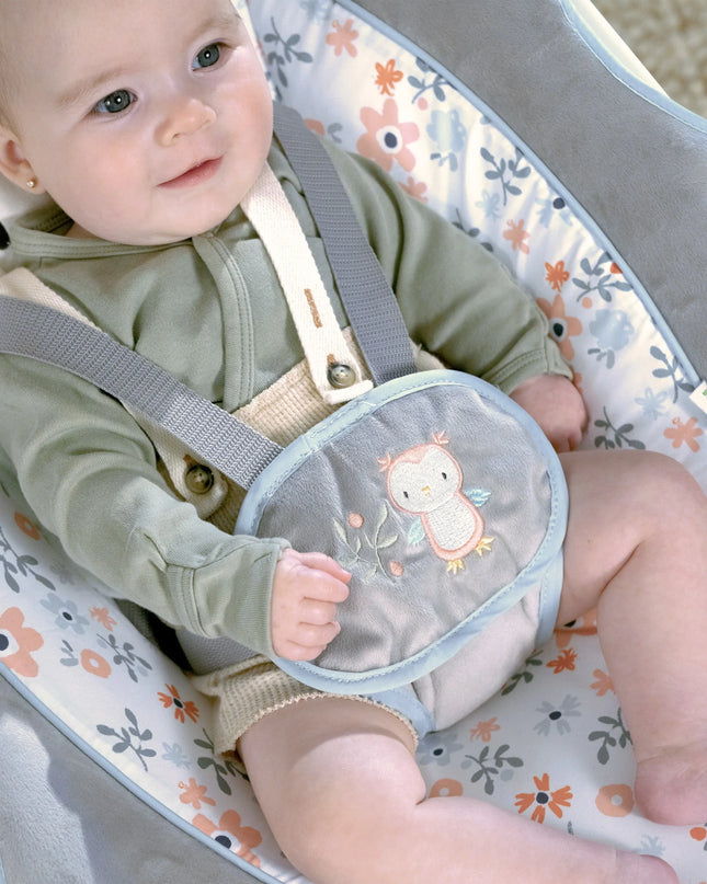 Inlighten Baby Swing, 5-Speed, Swivel Infant Seat, Nature Sounds, Lights - Pink, Nally