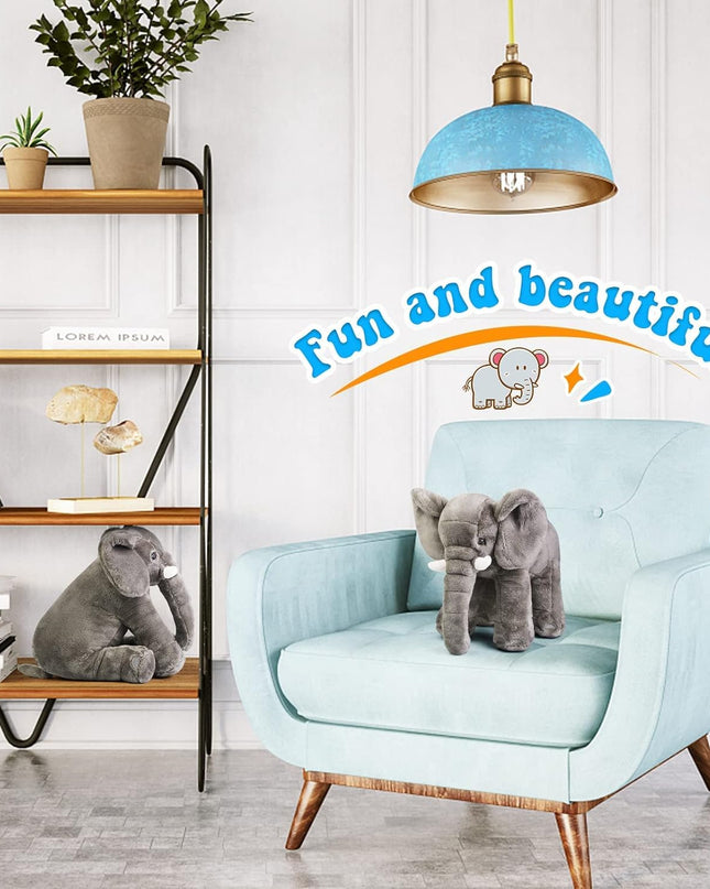 Stuffed Elephant Plush Animal Toy (12 X 9 X 15 Inch)