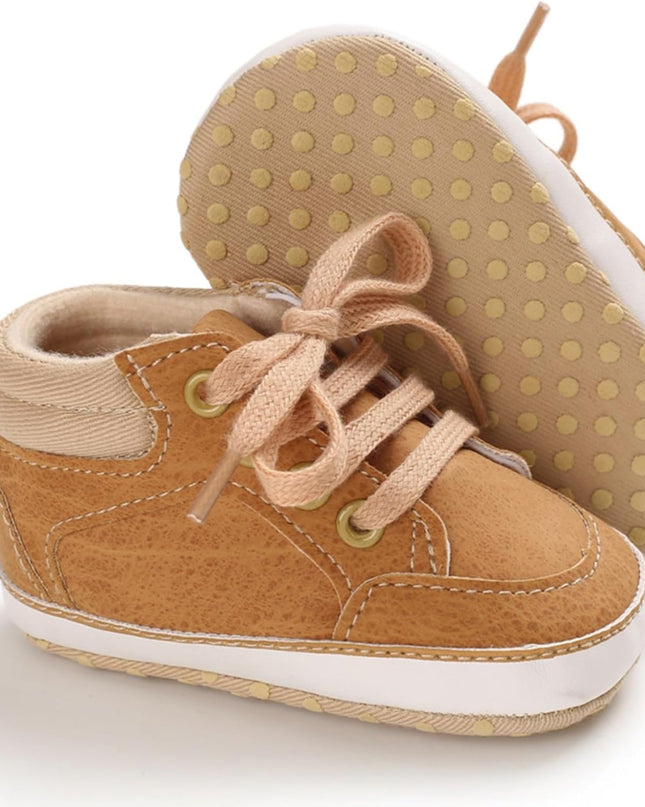 Baby Boys Girls Booties Fleece Anti-Slip Soft Sole Boots Toddler First Walker Warm Shoes