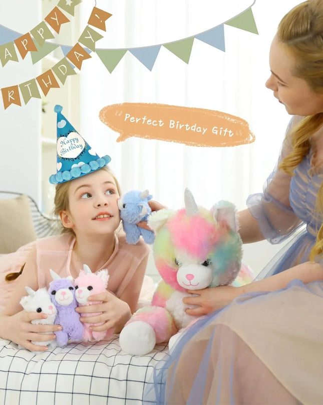 24" Cat Stuffed Animal Mommy Cat and 4 Baby Kitty Plush Toys