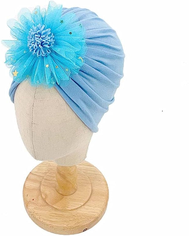 Baby Girl Toddlers Breathable Cotton Hat Newborn Knotted Hat Cute Donut Soft Turban Bow Knot Cap
