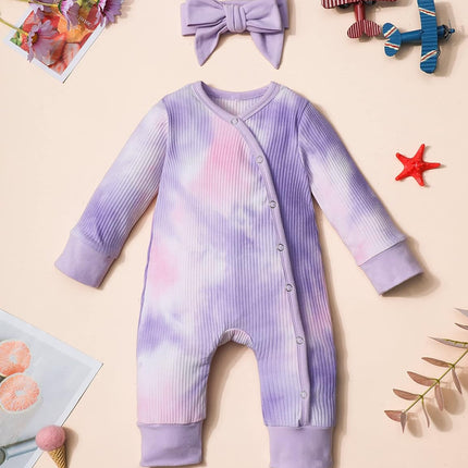 Baby Girl Clothes Cute Floral Infant Newborn Baby Clothes for Girls Letter Print Snap Baby Girl Romper Jumpsuit