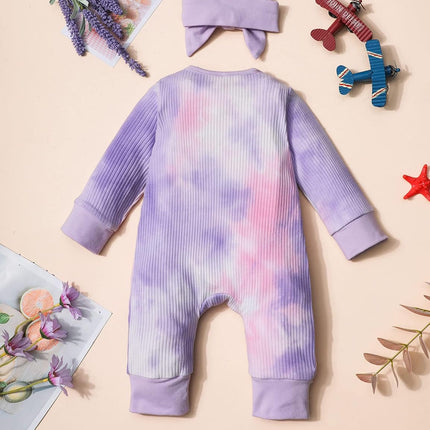 Baby Girl Clothes Cute Floral Infant Newborn Baby Clothes for Girls Letter Print Snap Baby Girl Romper Jumpsuit