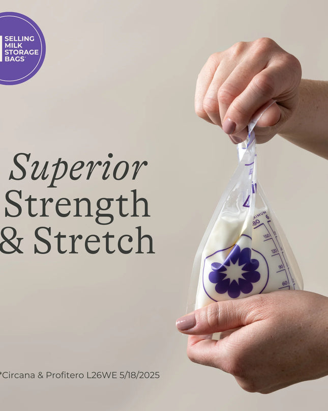 Breastmilk Storage Bags, 100 Count, Fast Freeze & Thaw, 6 Oz