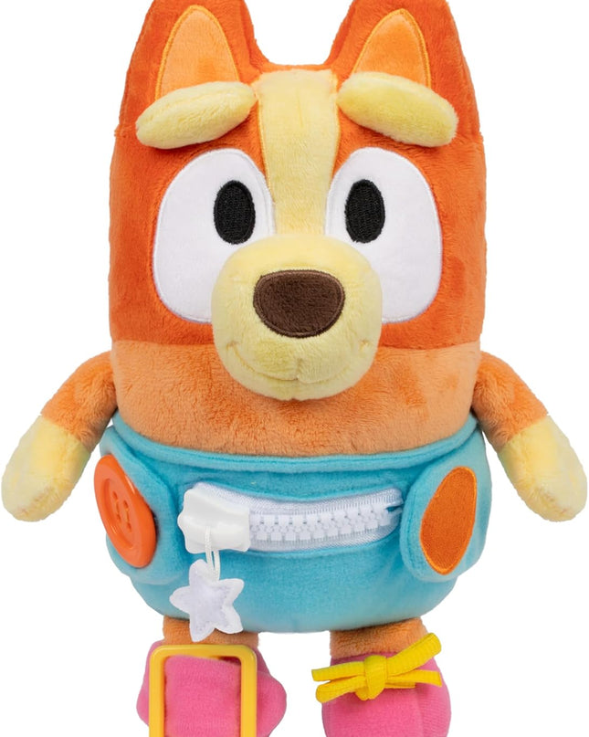 Bluey Dress & Play Baby Bingo Plush Interactive Learning Stuffed Animal New Toy