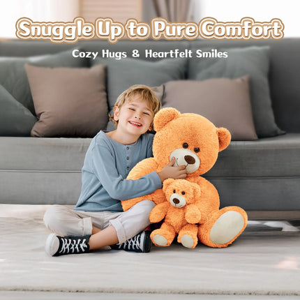 39" Giant Teddy Bear Mommy and Baby Soft Plush Bear Stuffed Animal