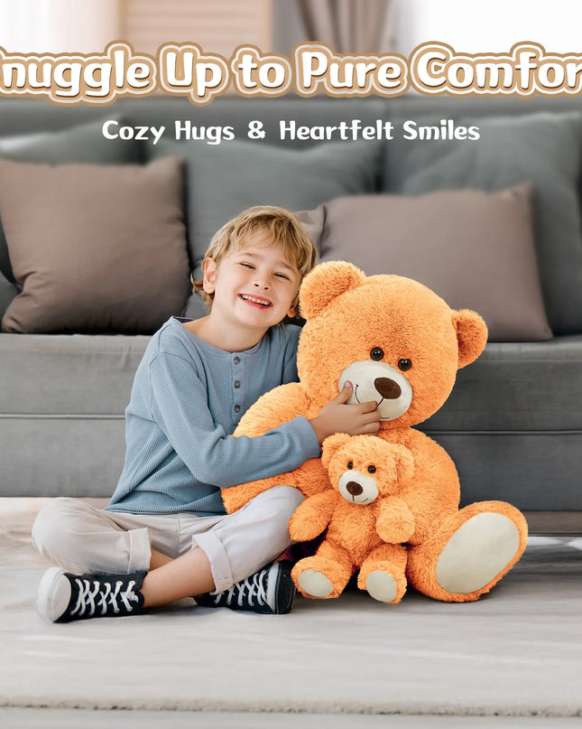 39" Giant Teddy Bear Mommy and Baby Soft Plush Bear Stuffed Animal