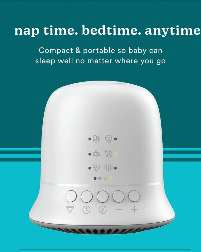 Soundspa Lullaby Baby Sound Spa, Sounds and Projection, 6 Sounds, Lullaby, Shush, Rock-A-Bye, Twinkle Twinkle, White Noise, Heartbeat, Tilt Projector with 9 Images, Auto-Off Timer