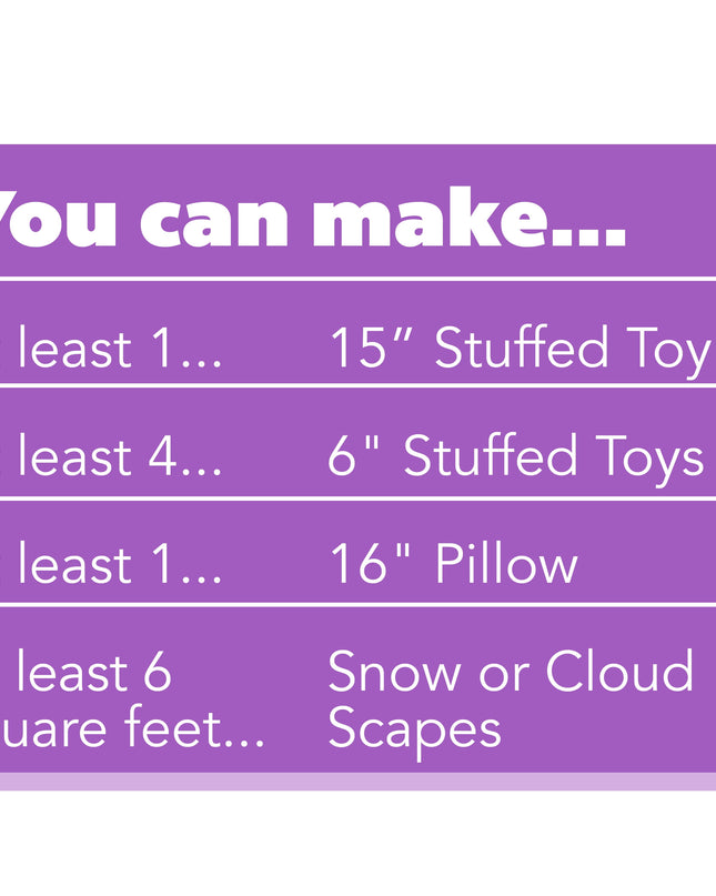 (2 Pack)  Poly-Fil Ultra Plush Super Soft Polyester Fiberfill, Soft Pillow Stuffing for Peaceful Sleep, Stuffing for Stuffed Animals and Toys, 12 Oz. Bag