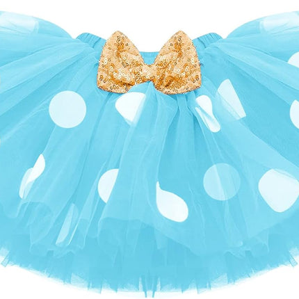 Baby Girl First Birthday Outfit Ruffle ONE Party Romper Polka Dots Tutu Skirt Headband Cake Smash Clothes Set