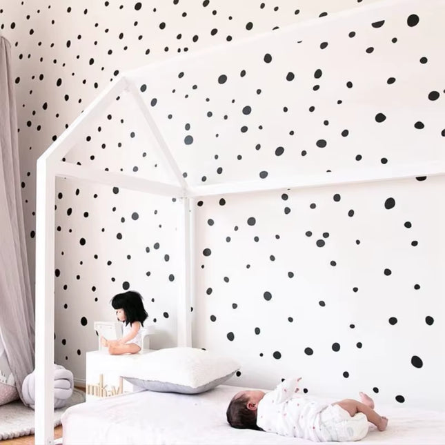 MINI Hand Drawn Polka Dots Wall Decals Nursery Decor Modern Irregular Spots Vinyl Art Sticker Home Baby Room Wall Decoration