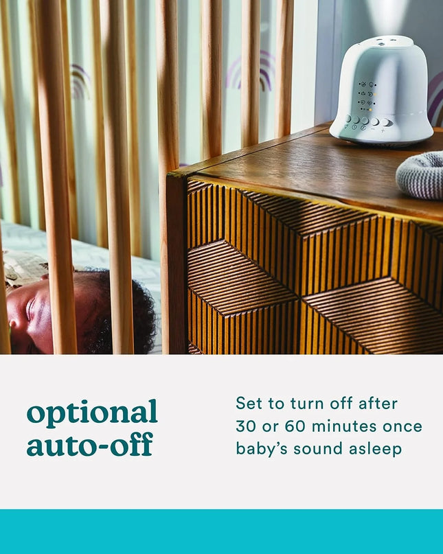 Soundspa Lullaby Baby Sound Spa, Sounds and Projection, 6 Sounds, Lullaby, Shush, Rock-A-Bye, Twinkle Twinkle, White Noise, Heartbeat, Tilt Projector with 9 Images, Auto-Off Timer