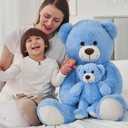 39" Giant Teddy Bear Mommy and Baby Soft Plush Bear Stuffed Animal