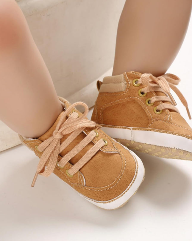 Baby Boys Girls Booties Fleece Anti-Slip Soft Sole Boots Toddler First Walker Warm Shoes