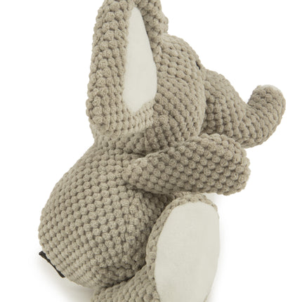 ® Checkers™ Elephant with Chew Guard Technology™, Durable Plush Squeaker Dog Toy, Large, Gray