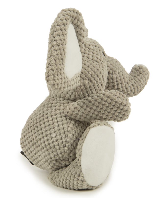 ® Checkers™ Elephant with Chew Guard Technology™, Durable Plush Squeaker Dog Toy, Large, Gray