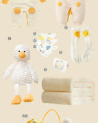 (Packed in a hand-held gift box) Smiley face + deer antler autumn and winter set / 90cm