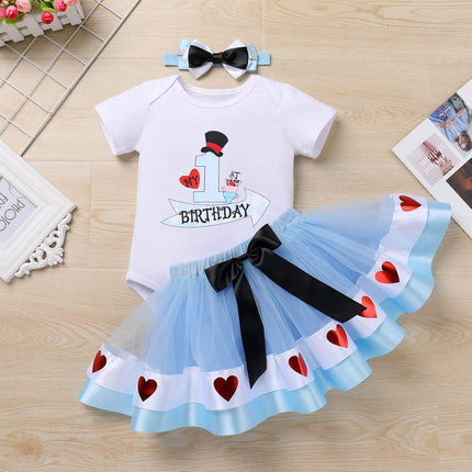 Baby Girl 1St Birthday Outfit Princess One Cosplay Character Romper Tutu Dress Photoshoot Party Clothes