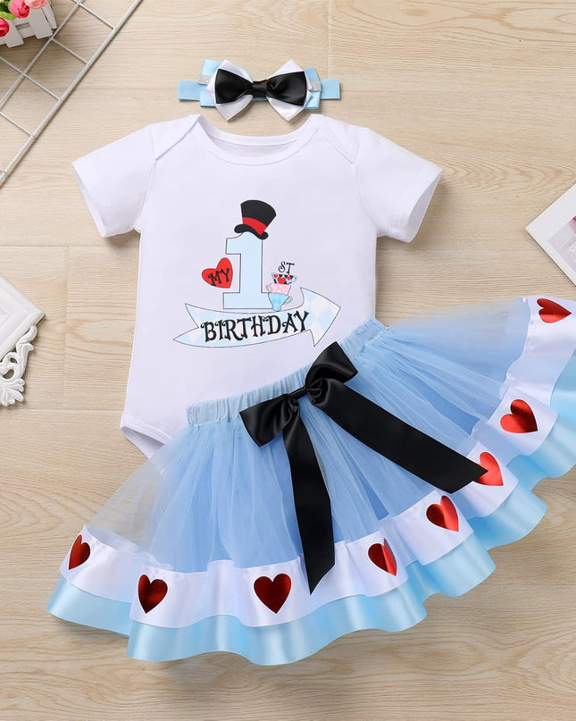 Baby Girl 1St Birthday Outfit Princess One Cosplay Character Romper Tutu Dress Photoshoot Party Clothes