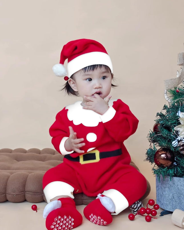 Baby Boys and Baby Girls Christmas Santa Claus Costumes Size 0-24 Months