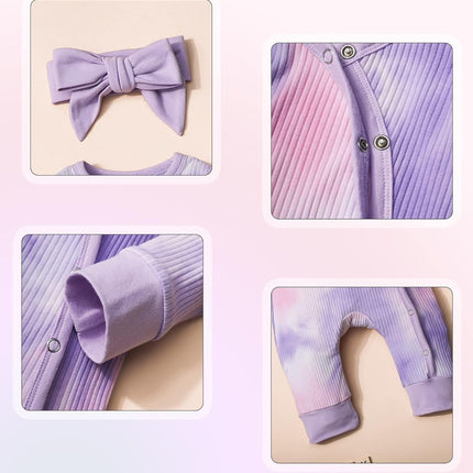 Baby Girl Clothes Cute Floral Infant Newborn Baby Clothes for Girls Letter Print Snap Baby Girl Romper Jumpsuit