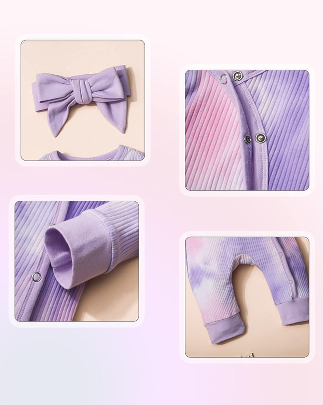 Baby Girl Clothes Cute Floral Infant Newborn Baby Clothes for Girls Letter Print Snap Baby Girl Romper Jumpsuit