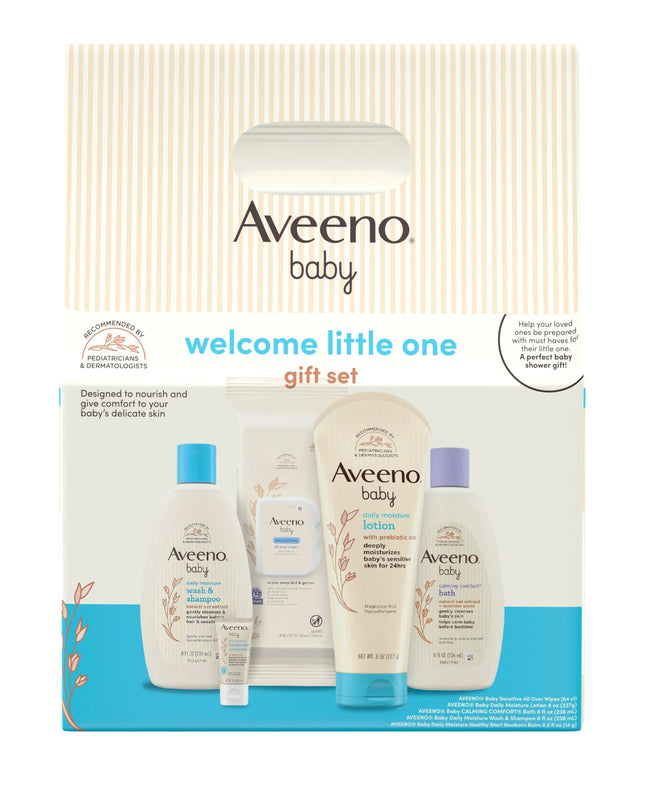 Baby Welcome Little One Gift Set, Nourishing Oat, 5 Items
