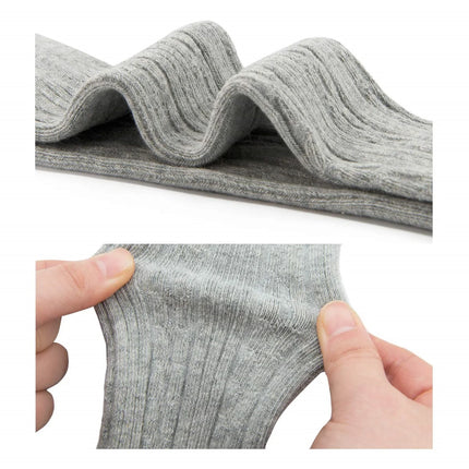 Toddler Cotton Tights Cable Knitted Stockings Girl Seamless Infant Girl Tights Non-Slip Girls Leggings White & Black & Pink 6-12 Months