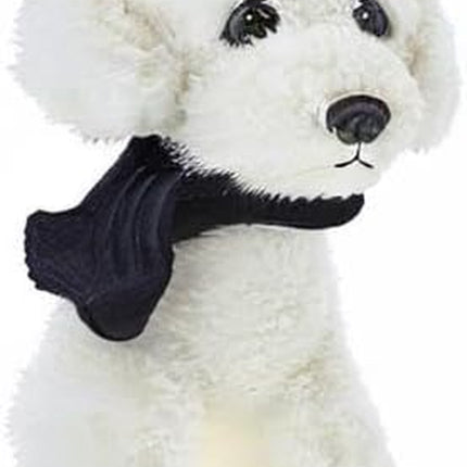 New Puppy Bichon Frise Stuffed Animals Teddy Dog Plush Doll Toys for Kids Party Gifts (White 12")