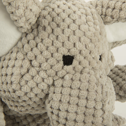 ® Checkers™ Elephant with Chew Guard Technology™, Durable Plush Squeaker Dog Toy, Large, Gray