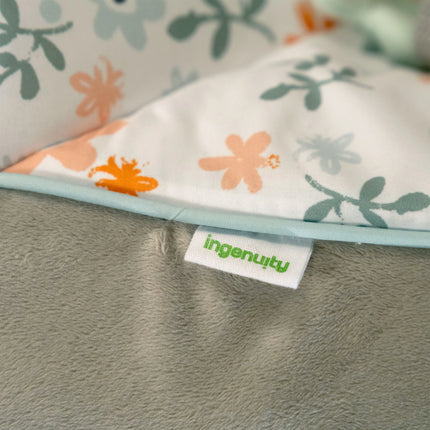 Inlighten Baby Swing, 5-Speed, Swivel Infant Seat, Nature Sounds, Lights - Pink, Nally