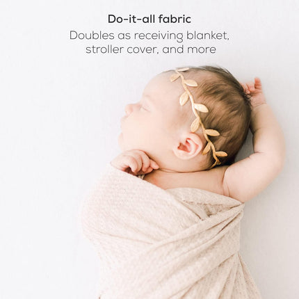 Newborn Photography Wraps - Gender Neutral Baby Essentials - Soft Knit Receiving Blankets - Newborn Photo Props - Neutral, 16" X 64" (3-Pack)