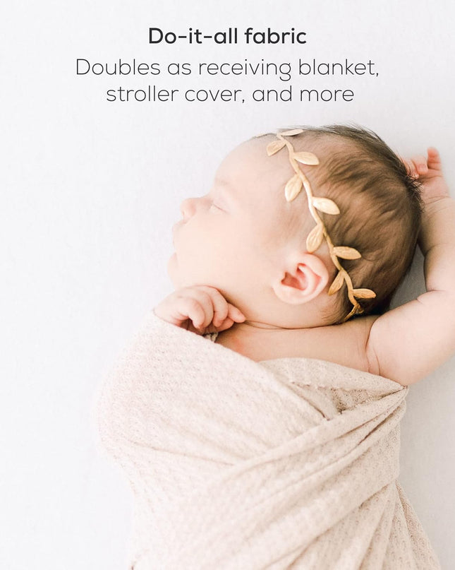 Newborn Photography Wraps - Gender Neutral Baby Essentials - Soft Knit Receiving Blankets - Newborn Photo Props - Neutral, 16" X 64" (3-Pack)