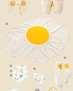 (Light-up package) Smiley face + deer antler autumn and winter set / 73cm