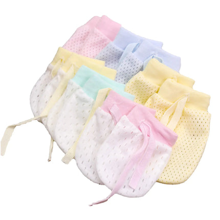 Adjustable Anti-Scratch Mittens for Infants and Newborns