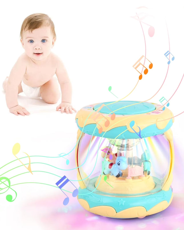 Toddler Toy for 1 Year Old - Rotating Light up Musical Toy - Learning Toys for Baby 6 to 12 Months - Birthday Gifts for Kids 1 2 Years Old Boys Girls