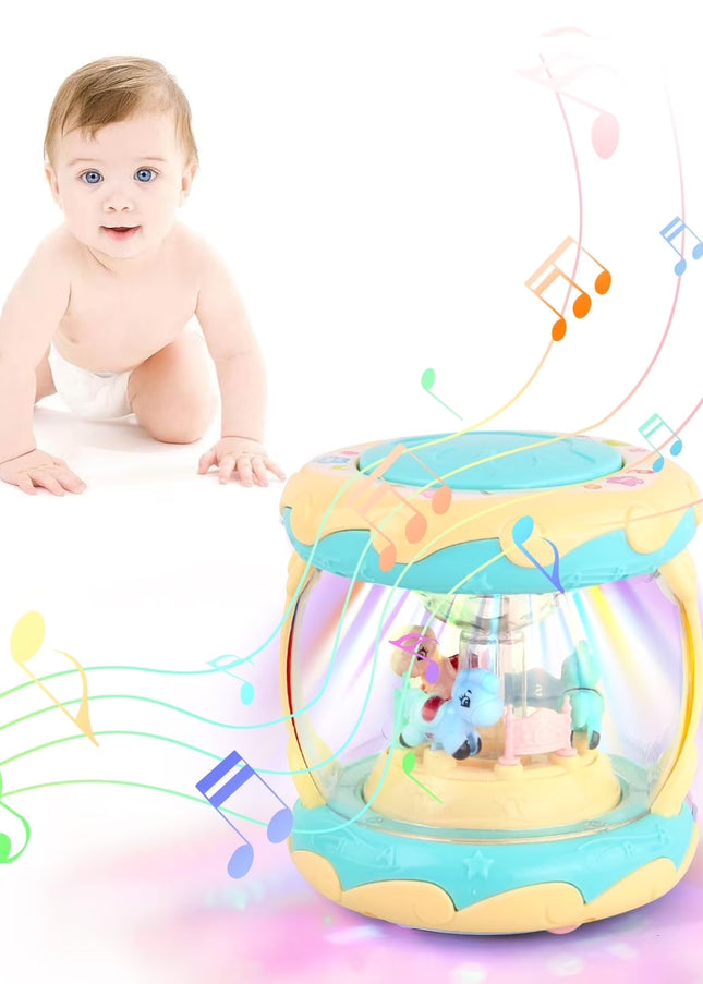 Toddler Toy for 1 Year Old - Rotating Light up Musical Toy - Learning Toys for Baby 6 to 12 Months - Birthday Gifts for Kids 1 2 Years Old Boys Girls