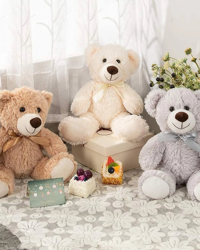 13.8" Small Teddy Bear Cute Bear Stuffed Animals 3 Pack