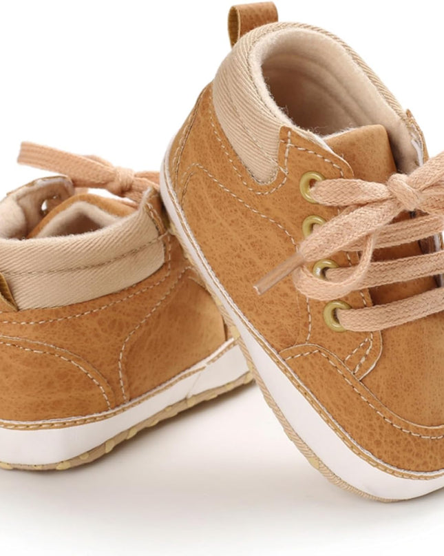 Baby Boys Girls Booties Fleece Anti-Slip Soft Sole Boots Toddler First Walker Warm Shoes