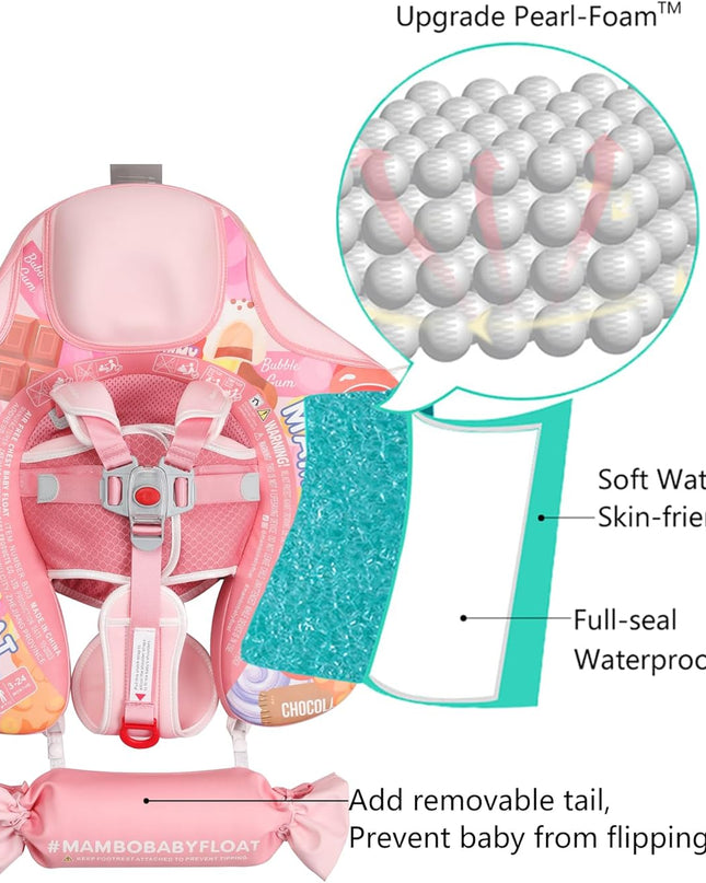 Mambobaby Add Tail Newest Baby Float with Sun Canopy – Candy