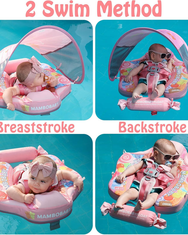 Mambobaby Add Tail Newest Baby Float with Sun Canopy – Candy